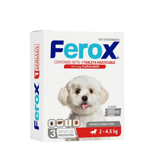Tableta Antipulgas Masticable para Perro Ferox