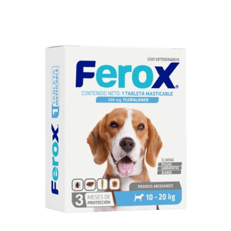 Tableta Antipulgas Masticable para Perro Ferox