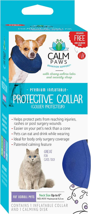 Collar Protector Para Perro Calm Paws Con Disco Calmante