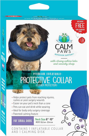 Collar Protector Para Perro Calm Paws Con Disco Calmante