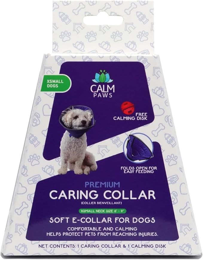 Collar Isabelino Para Perro Calm Paws Con Disco Calmante