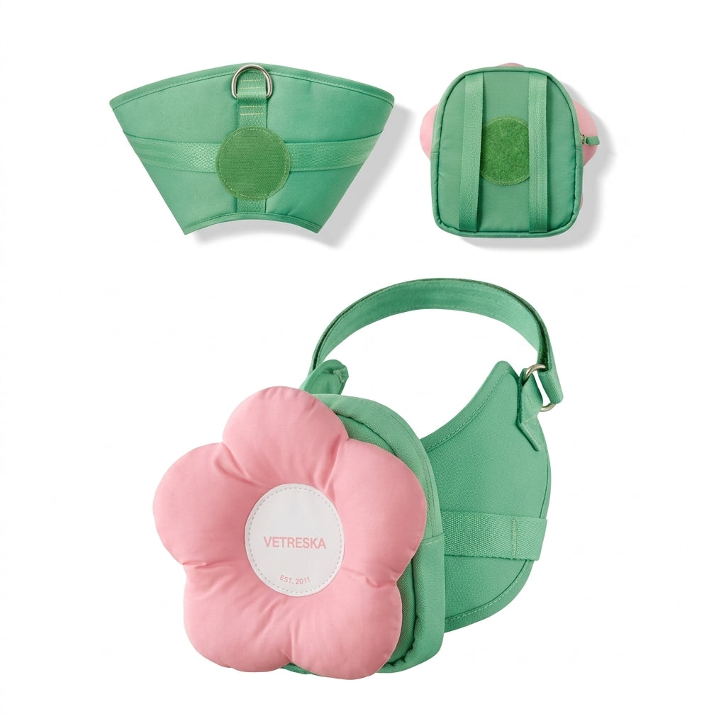 Kit 3 en 1 para perro Vetreska Lora Pet Backpack y Harness