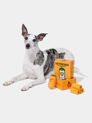 Set Para Desechos Vetreska Tangerine Pet Poop Bags