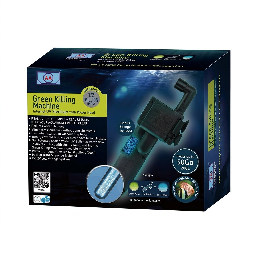 Bomba y limpiador UV p/pecera AA Aquarium Mini Green Killing Machine
