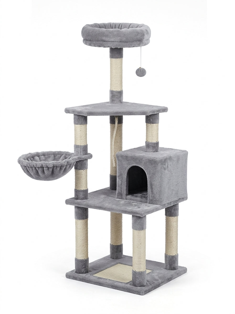 Torre para gatos Daxilai CT031 2 niveles gris