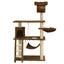 Torre para gatos Daxilai CT065 3 niveles café