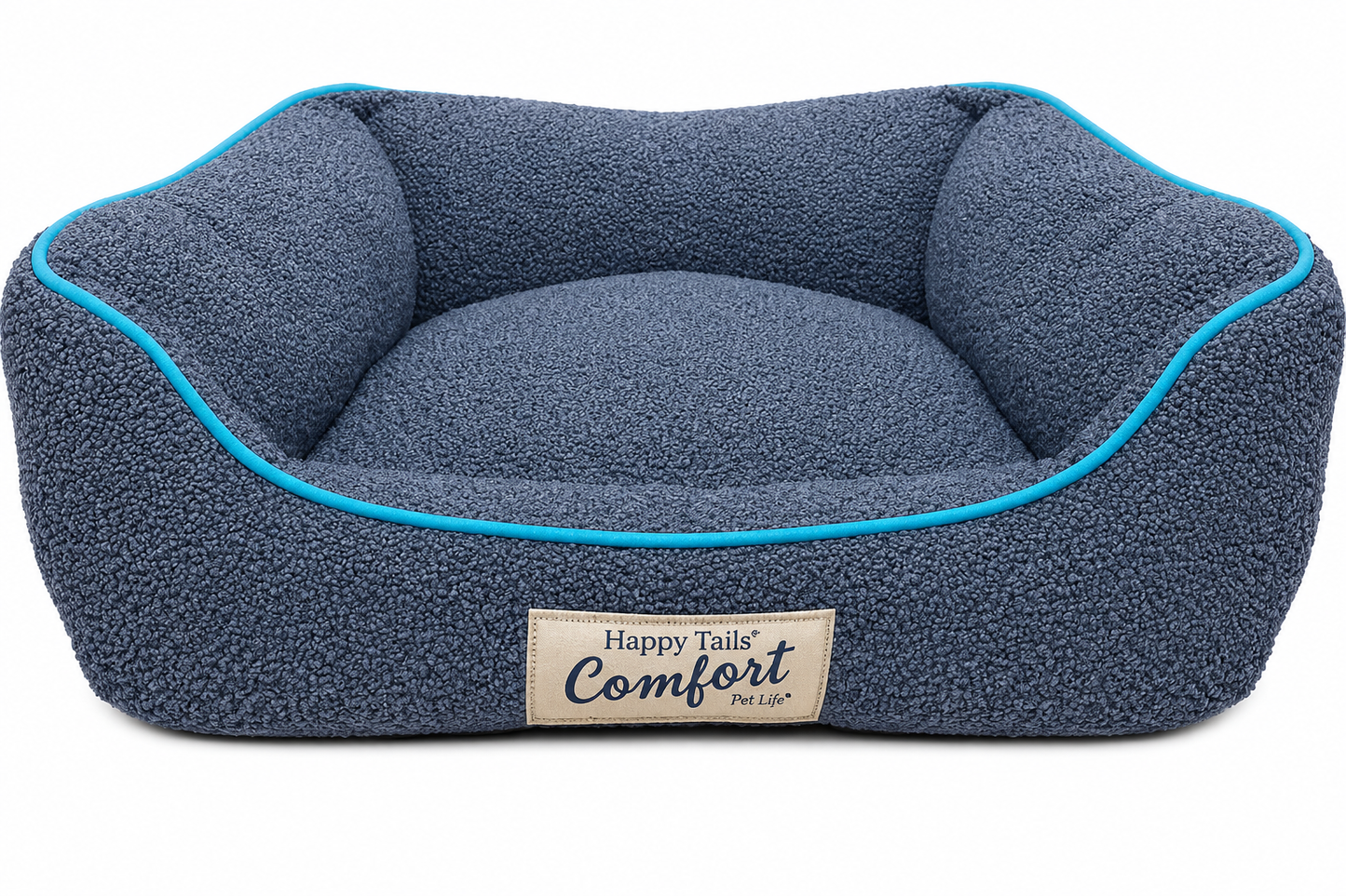 Cama para perro Happy Tails Comfort Cuddler gris