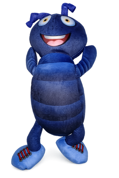 Juguete para perro Happy Tails Doodles hormiga azul