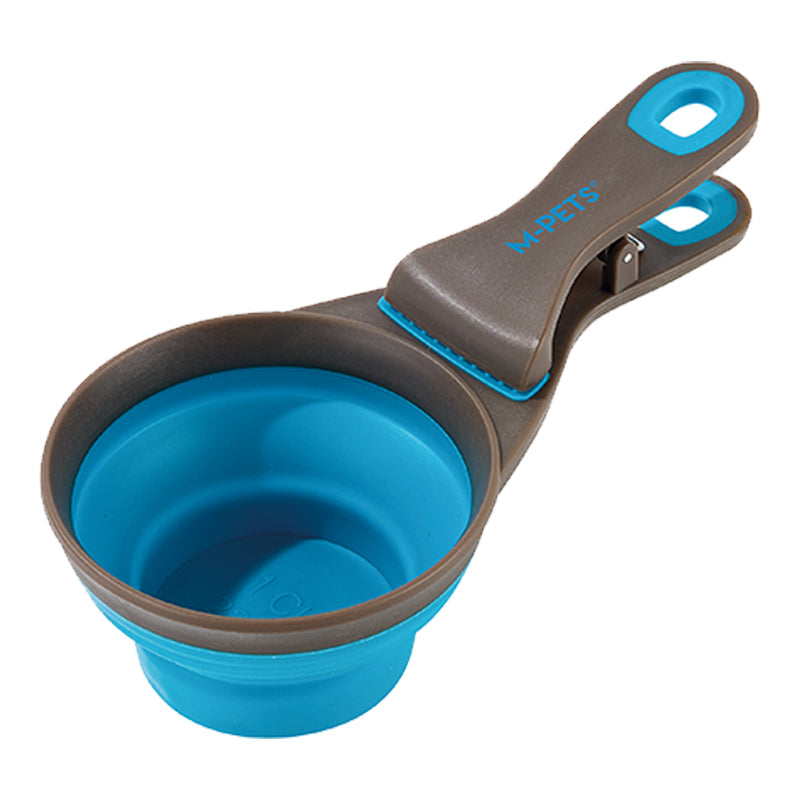 Cuchara portátil plegable para mascota M-Pets Cuizi azul