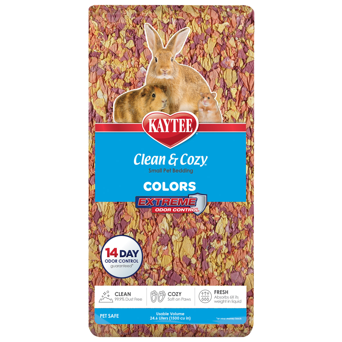 Viruta para roedores Kaytee Clean & Cozy Color Sunset