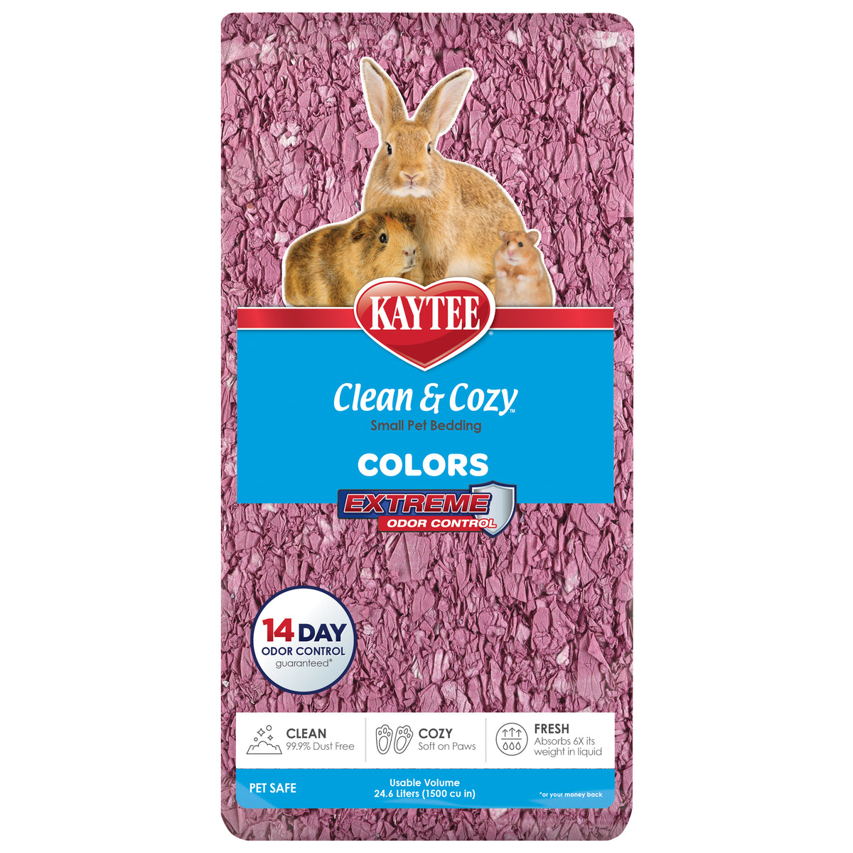 Viruta para roedores Kaytee Clean & Cozy Colors Plum