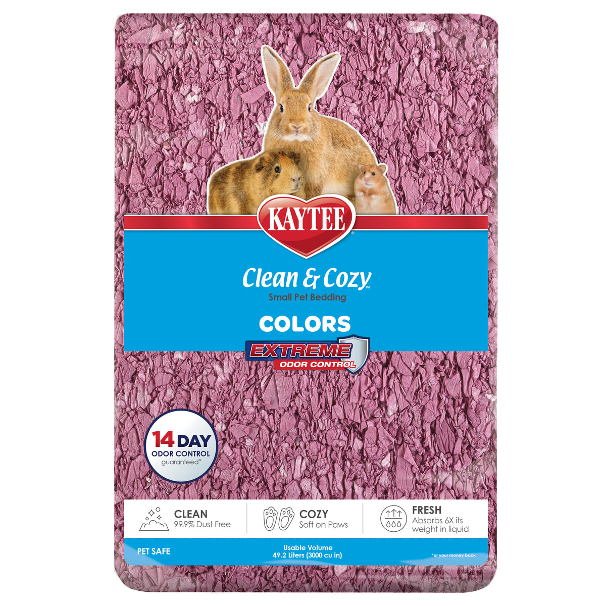 Viruta para roedores Kaytee Clean & Cozy Colors Plum