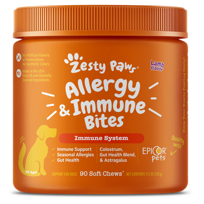 Suplemento para Perro Zesty Paws Allergy & Immune Bites Lamb