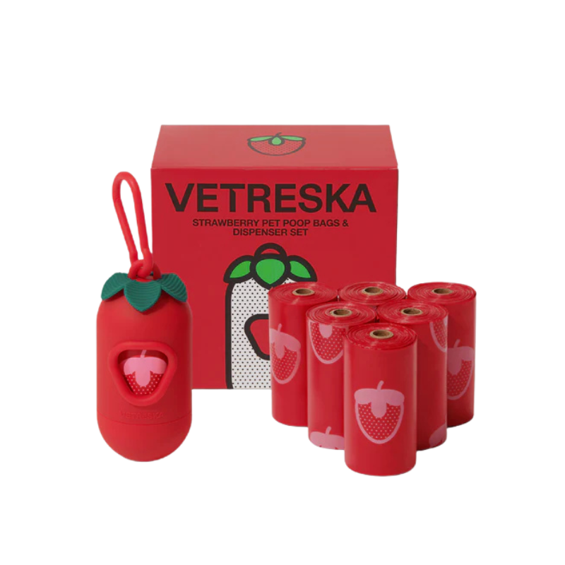 Set Para Desechos Vetreska Strawberry Pet Poop Bags