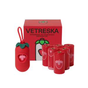 Set Para Desechos Vetreska Strawberry Pet Poop Bags
