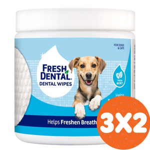 Toallitas de Dentales Para Perro Fresh