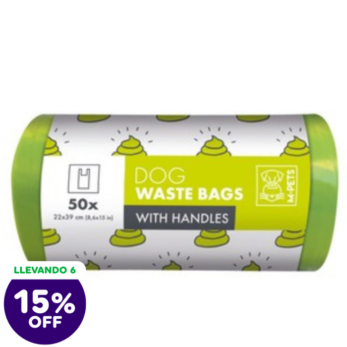 Bolsas M-Pets Dog Wasted Bags with Handles