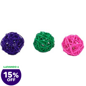Juguete Coastal Wicker Balls Assorted Colors