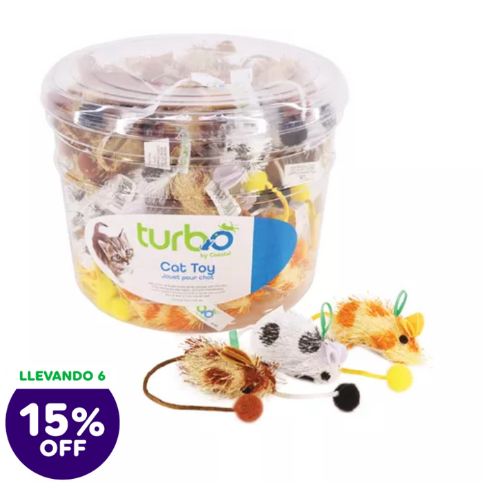 Juguete Coastal Spotted Mice Assorted Colors
