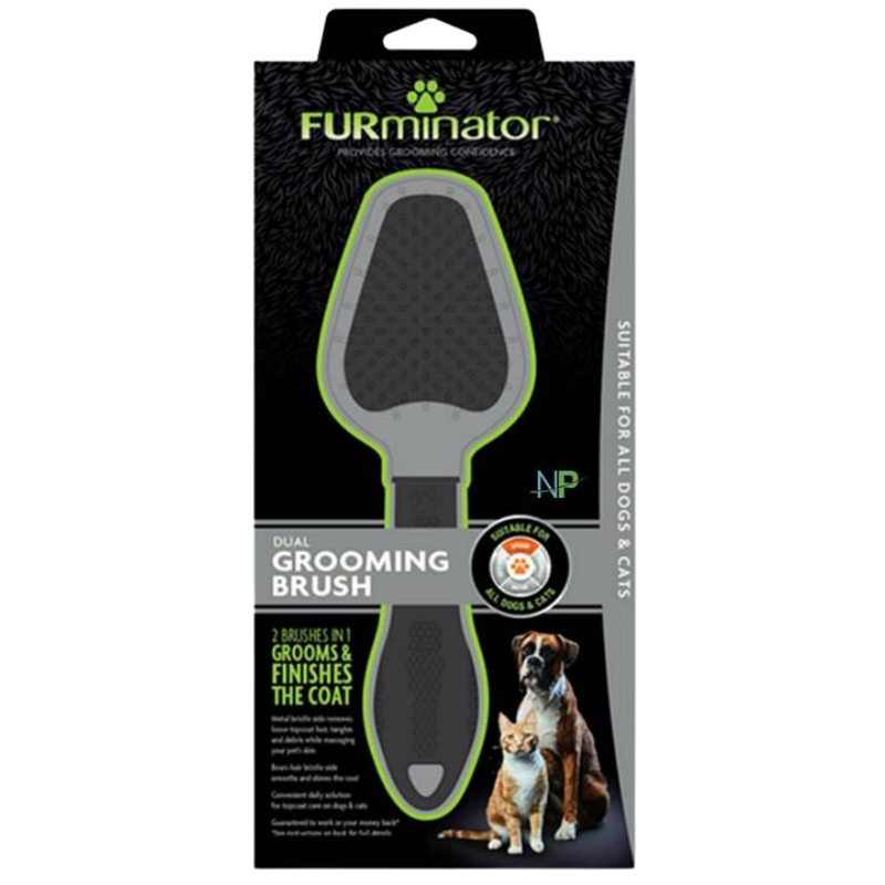 Cepillo Furminator Dual Grooming Brush for Dog/Cat