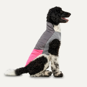 Jacket Perro Gooeez Mock Neck Signature Fucsia