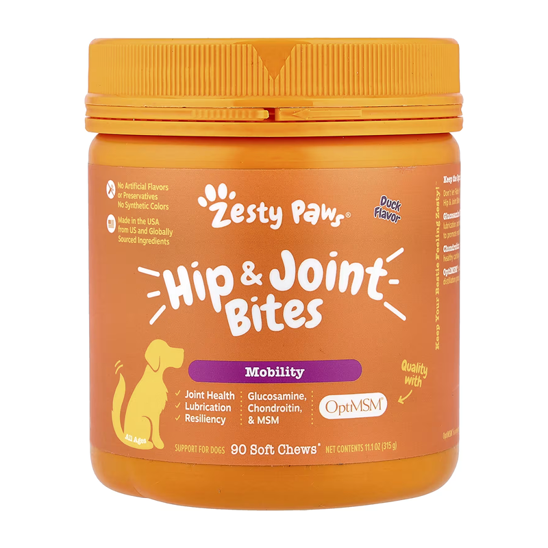 Suplemento para Perro Zesty Paws Hip & Joint Bites Duck