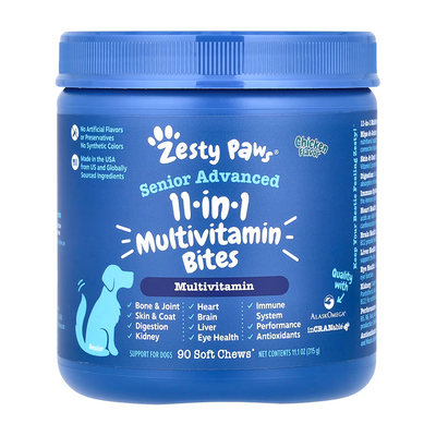 Suplemento para Perro Zesty Paws Senior Advance  Multivitamin Bites Chicken