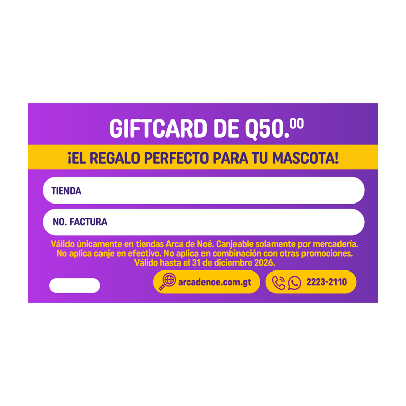 Gift Card Para Consentir a tu Mascota