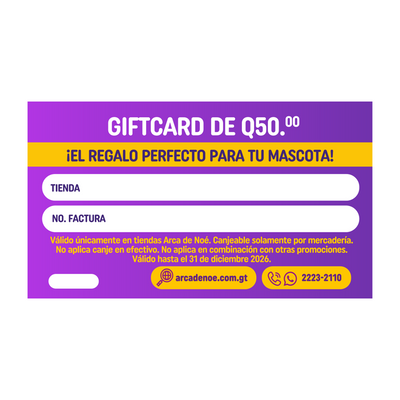 Gift Card Para Consentir a tu Mascota