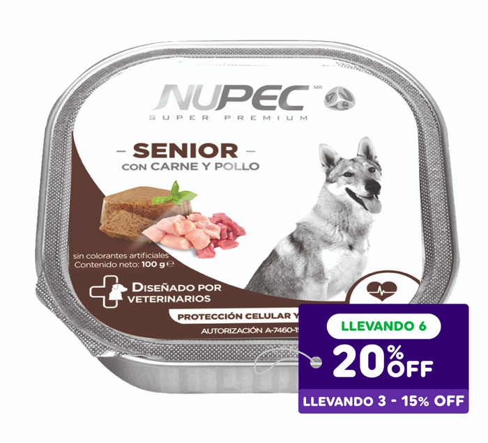 Alimento Húmedo para Perro Senior Nupec 100 gr