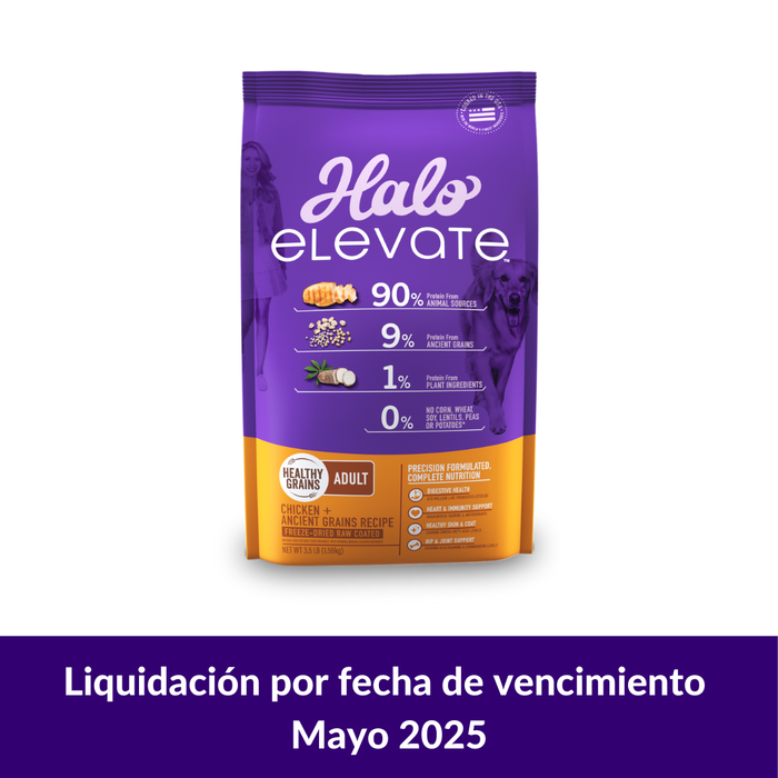 Concentrado para Perro Halo Elevate Healthy Grains Adulto Pollo