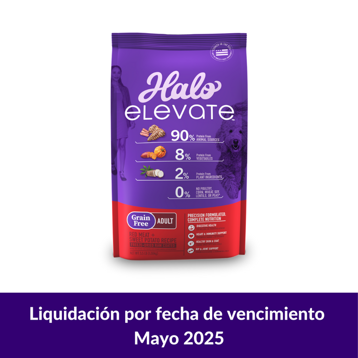 Concentrado para Perro Halo Elevate Grain Free Adulto Carne