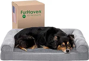 Cama Furhaven Sofa Plush and Suede