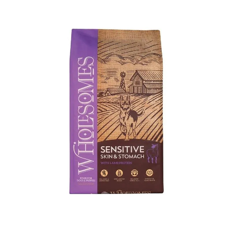 Concentrado para Perro Wholesomes Sensitive Skin &  Stomach Lmab