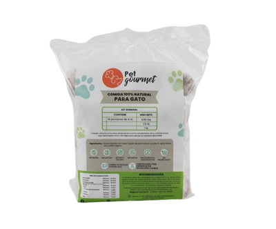 Alimento Congelado para Gato Pet Gourmet