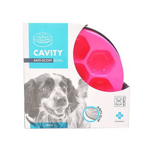Plato M-Pets Cavity Anti-Scoff Round Bowl - Pink