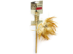 Juguete M-Pets Cat Natura Feather Wand - Mixed Colors