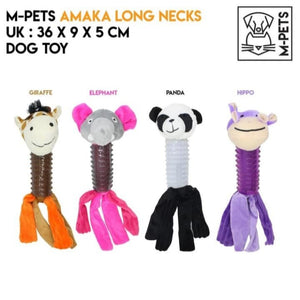 Juguete M-Pets Amaka Squaeker Long Necks - Assorted Colors