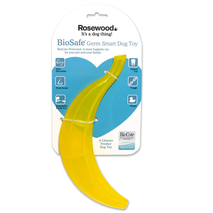 Juguete Roosewood Pet Biosafe Banana Germsmart