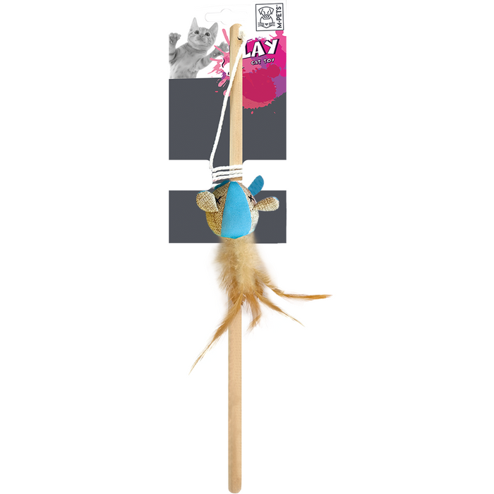 Juguete M-Pets Mouse Cat Wand - Assorted Colors