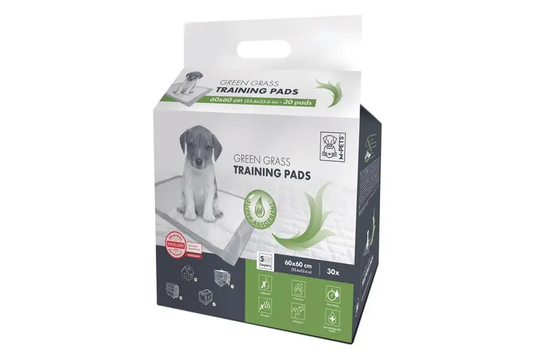 Paño Sanitario M-Pets Dog Training Pads Green Grass - 30 Unidades