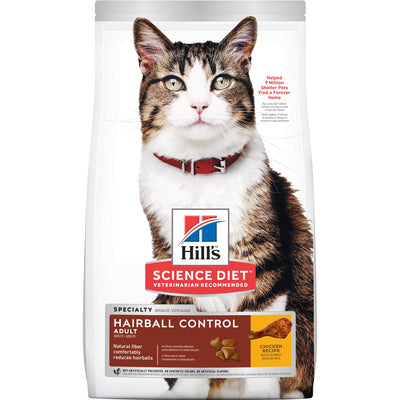 Concentrado para Gatos Science Diet Felino Hairball Control