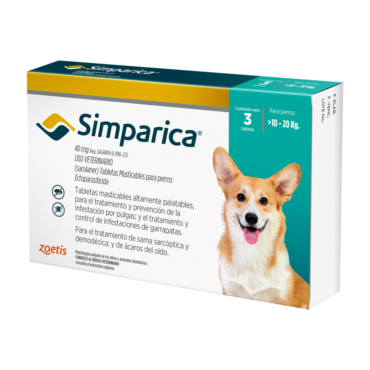 Tableta Masticable Antipulgas