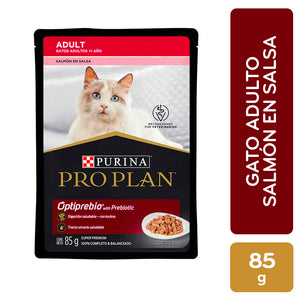 Alimento Para Gato Pro Plan Adulto Optiprebio Pouch Salmón