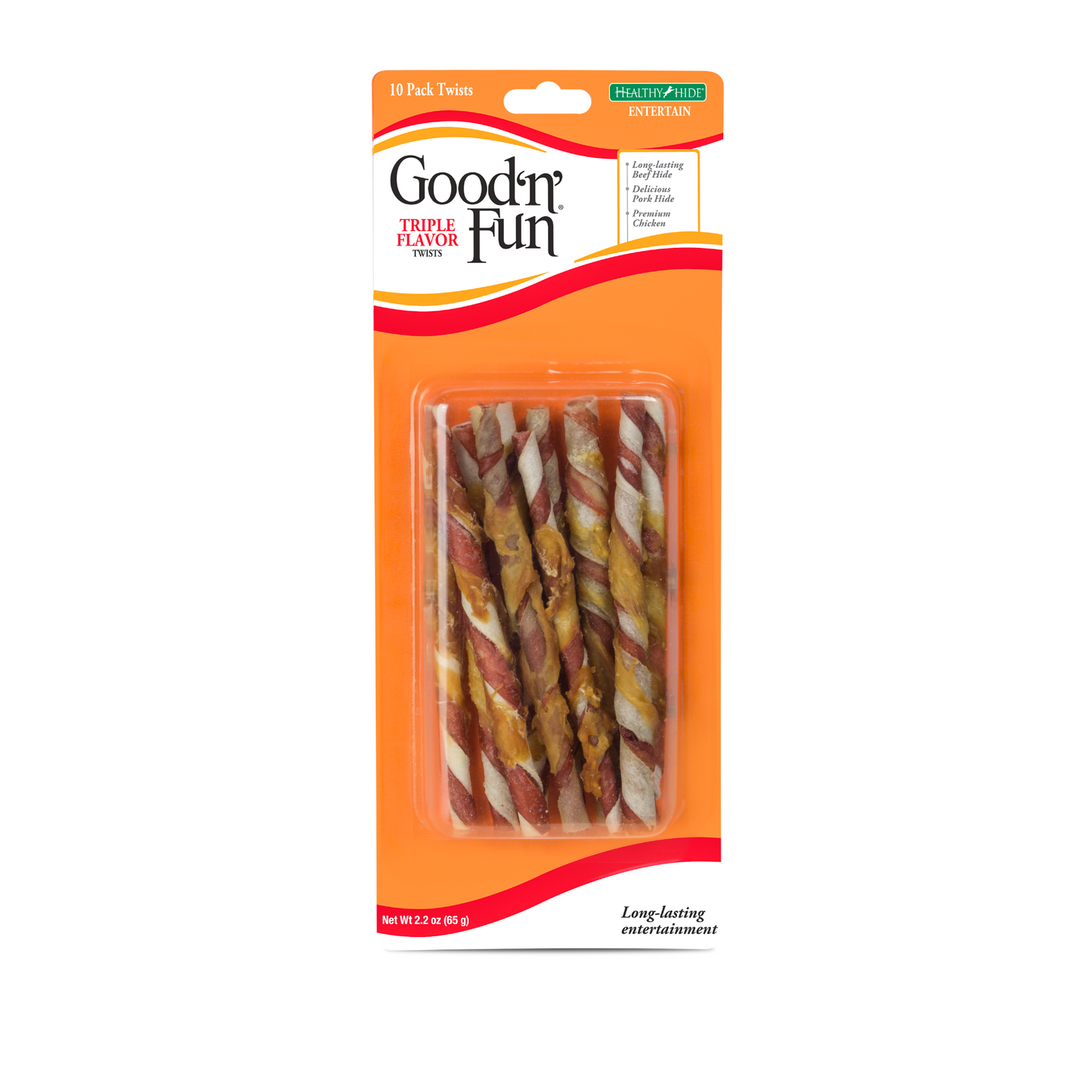 Hueso de Carnaza Good'n'Fun Triple Flavor Twists