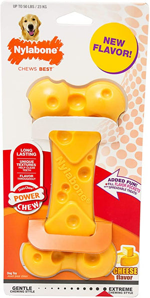 Juguete Nylabone Dura Chew Bone Cheese Flavor