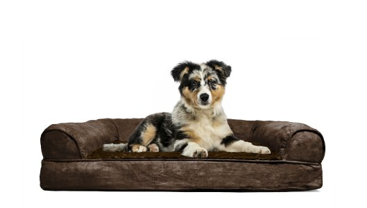 Cama Furhaven Sofa Plush and Suede