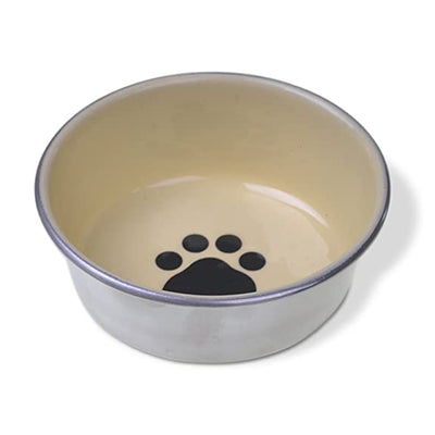 Plato para Gato Vannes Decorated Stainless