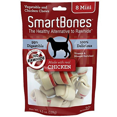 Premio Masticable Para Perro Smartbones Pollo Mini Huesos