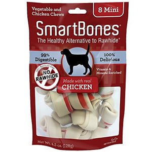 Premio Masticable Para Perro Smartbones Pollo Mini Huesos